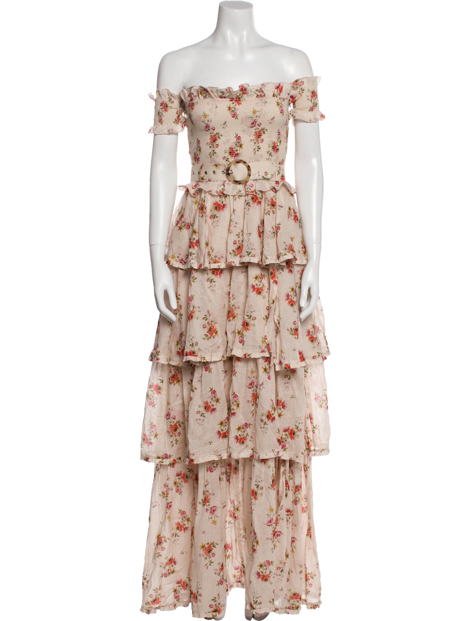 V. chapman Floral Print Midi Length Dress