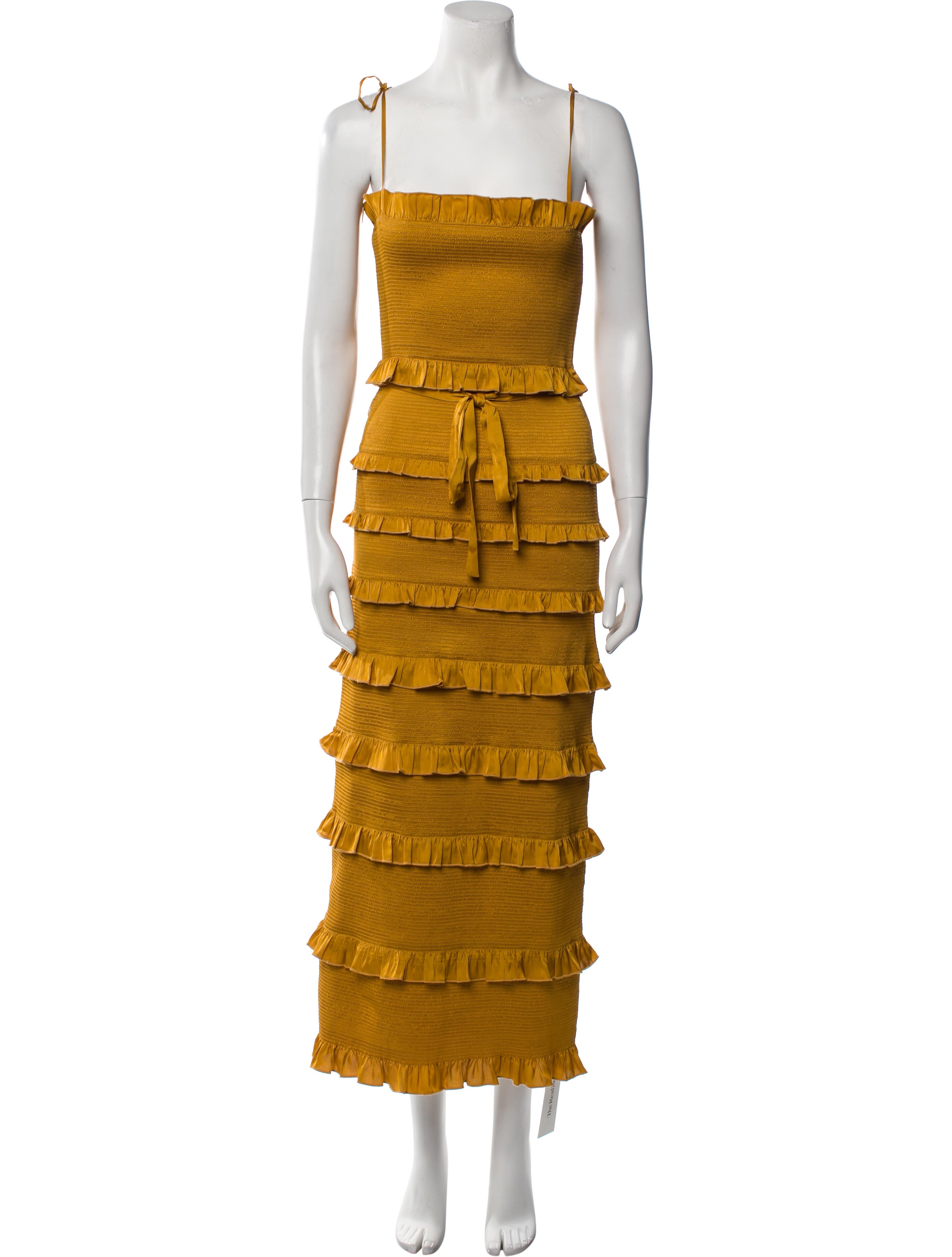 V. chapman Square Neckline Long Dress