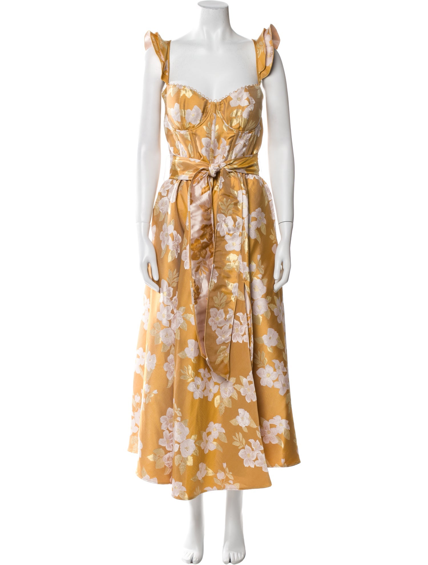 V. chapman Floral Print Long Dress