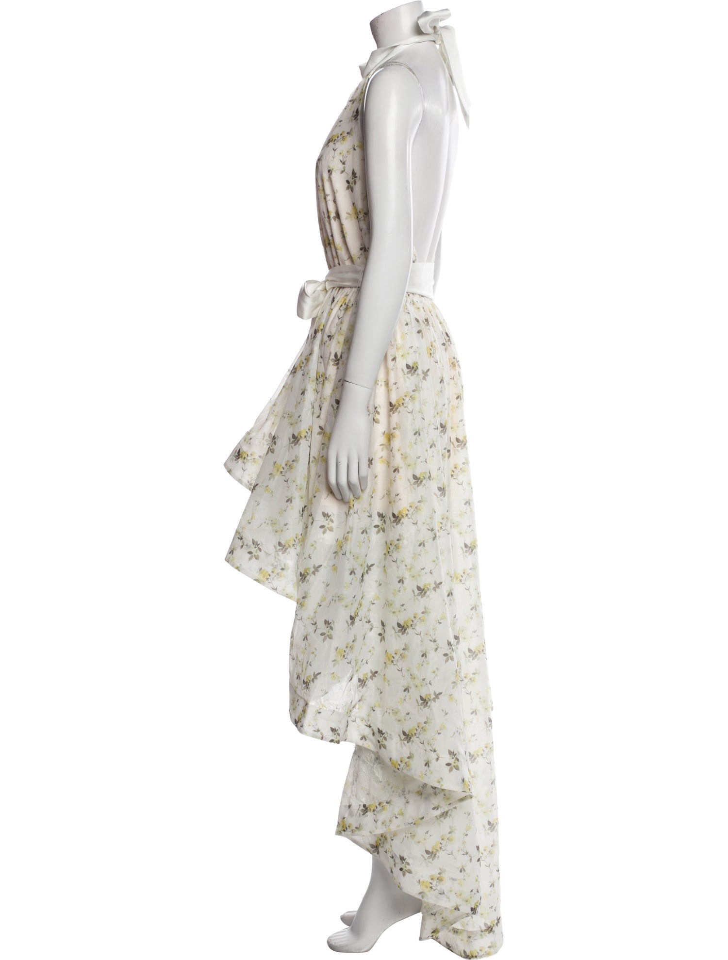 V. chapman Floral Print Long Dress