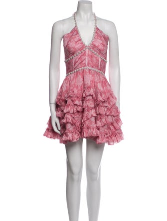 V. chapman Printed Mini Dress