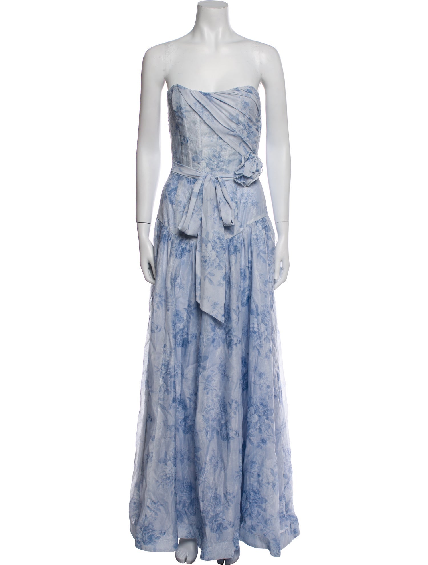 V. chapman Printed Long Dress