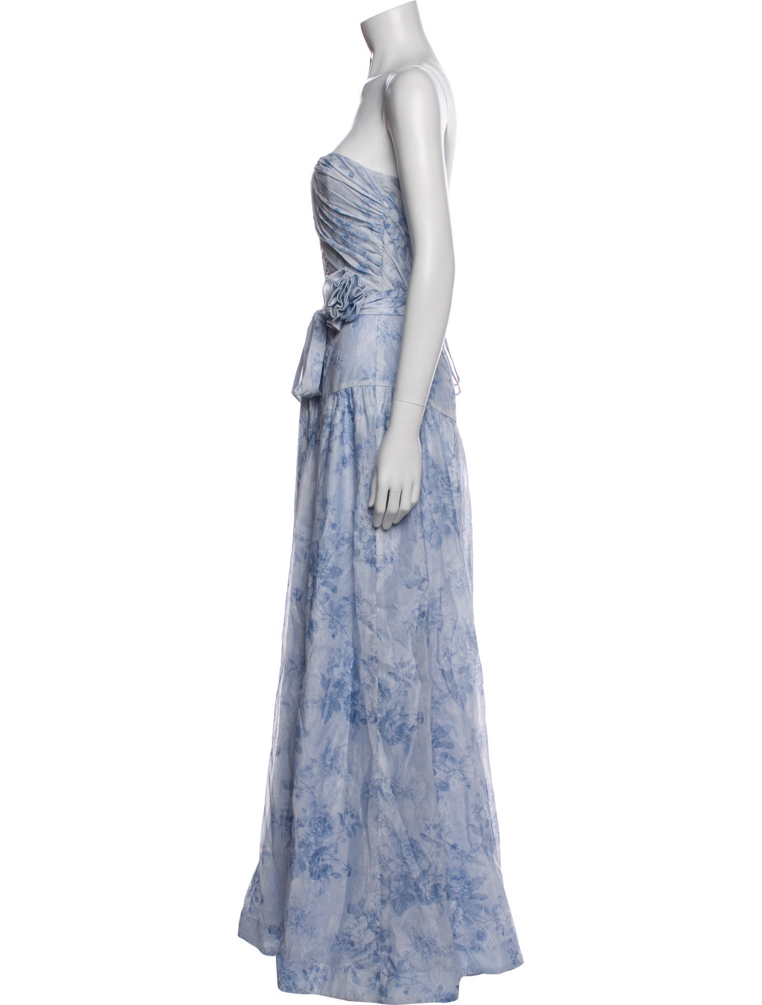 V. chapman Printed Long Dress