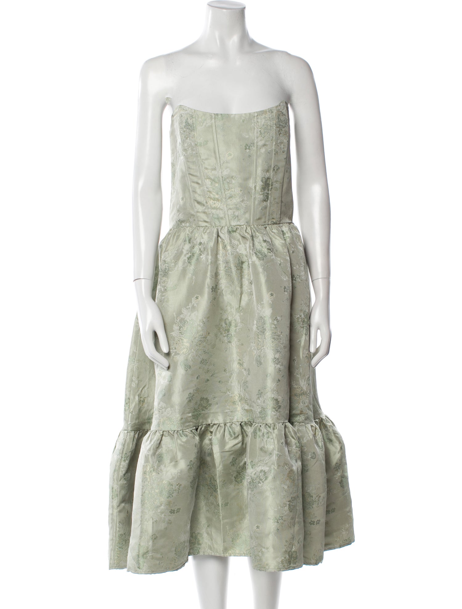 V. chapman Strapless Knee-Length Dress