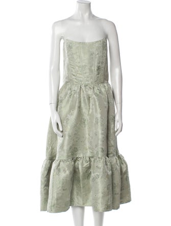 V. chapman Strapless Knee-Length Dress