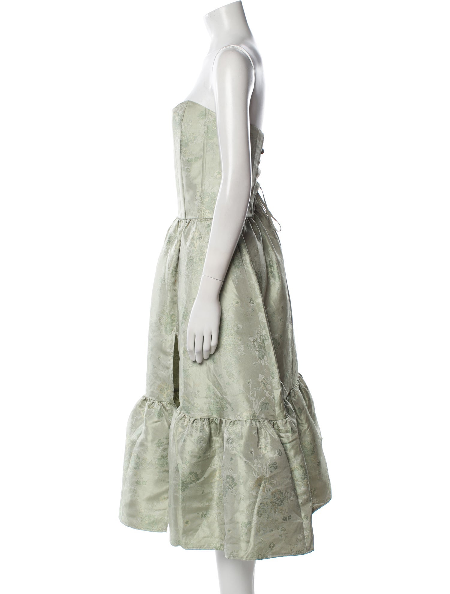 V. chapman Strapless Knee-Length Dress