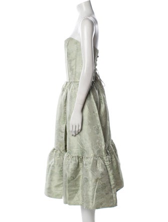 V. chapman Strapless Knee-Length Dress