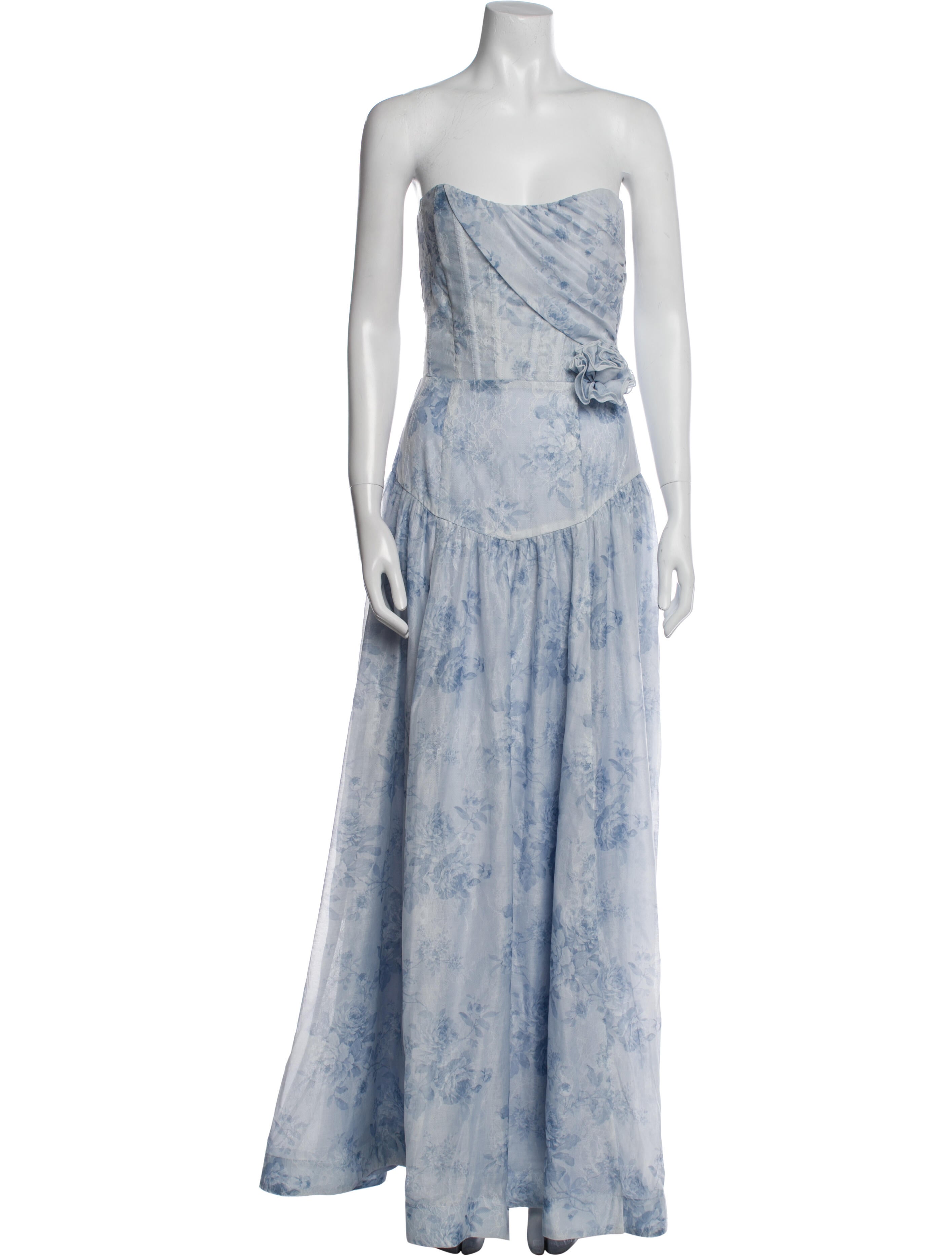 V. chapman Tie-Dye Print Long Dress