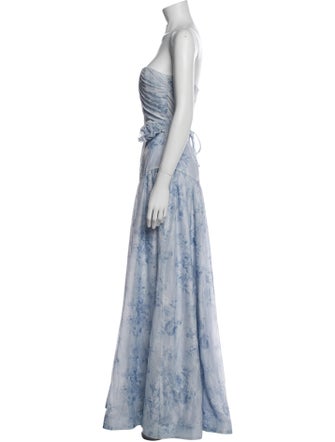 V. chapman Tie-Dye Print Long Dress