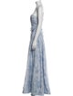 V. chapman Tie-Dye Print Long Dress