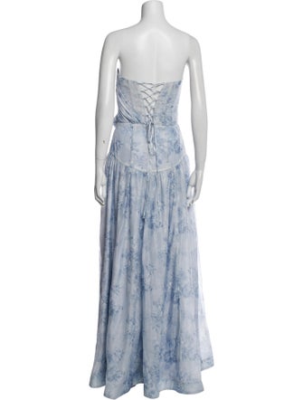 V. chapman Tie-Dye Print Long Dress
