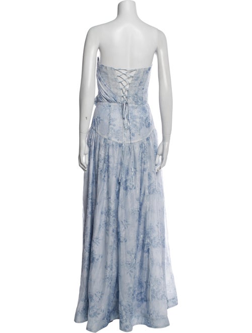 V. chapman Tie-Dye Print Long Dress