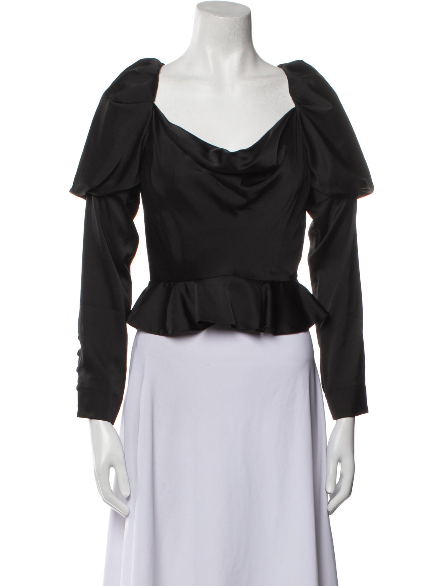 V. chapman Cowl Neck Long Sleeve Crop Top w/ Tags