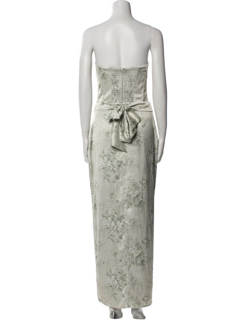 V. chapman Floral Print Long Dress