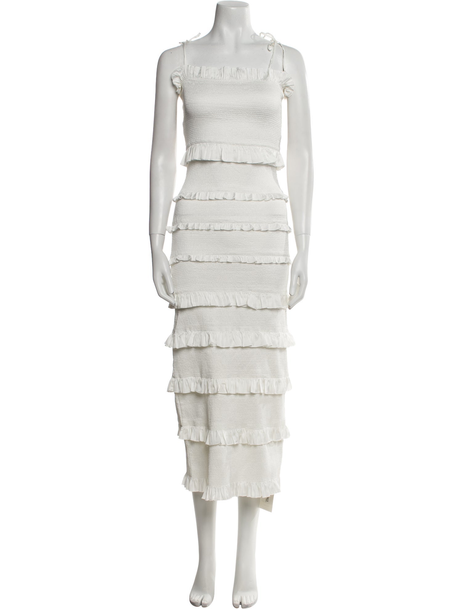 V. chapman Square Neckline Midi Length Dress