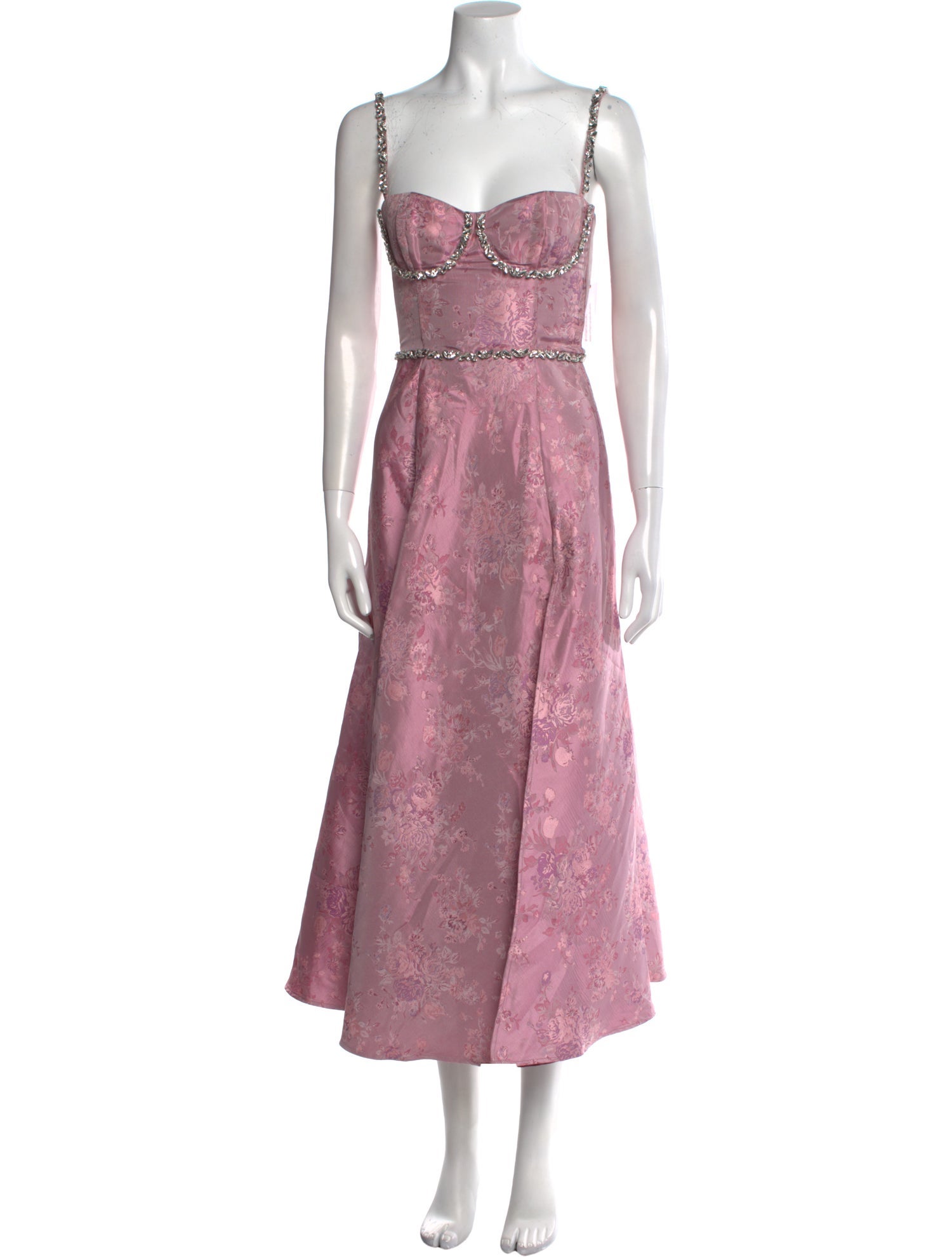 V. chapman Floral Print Long Dress