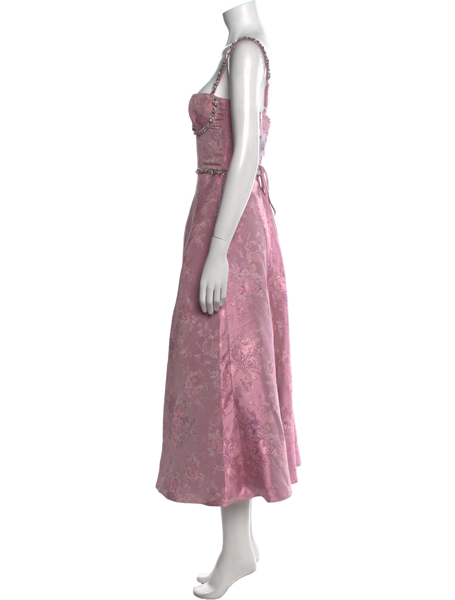 V. chapman Floral Print Long Dress