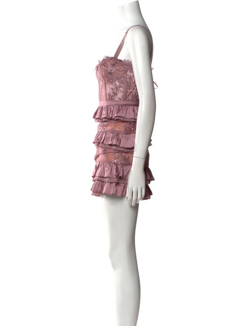 V. chapman Square Neckline Mini Dress