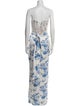 V. chapman Floral Print Long Dress