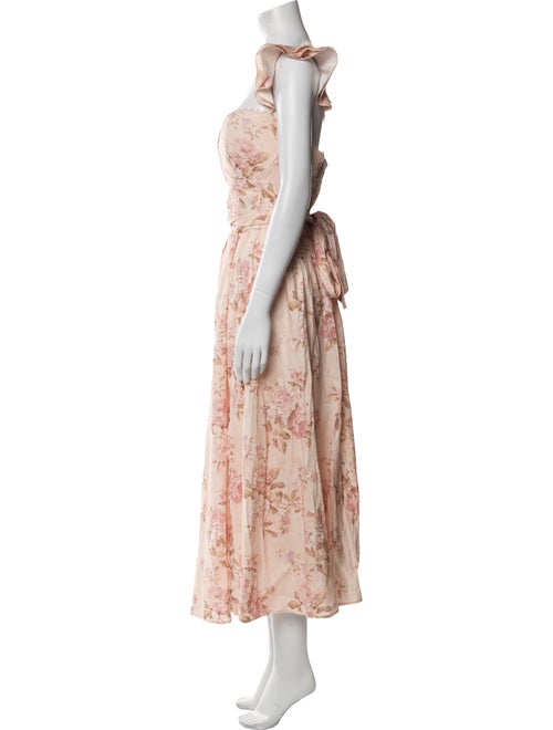 V. chapman Floral Print Long Dress