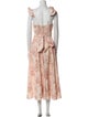 V. chapman Floral Print Long Dress