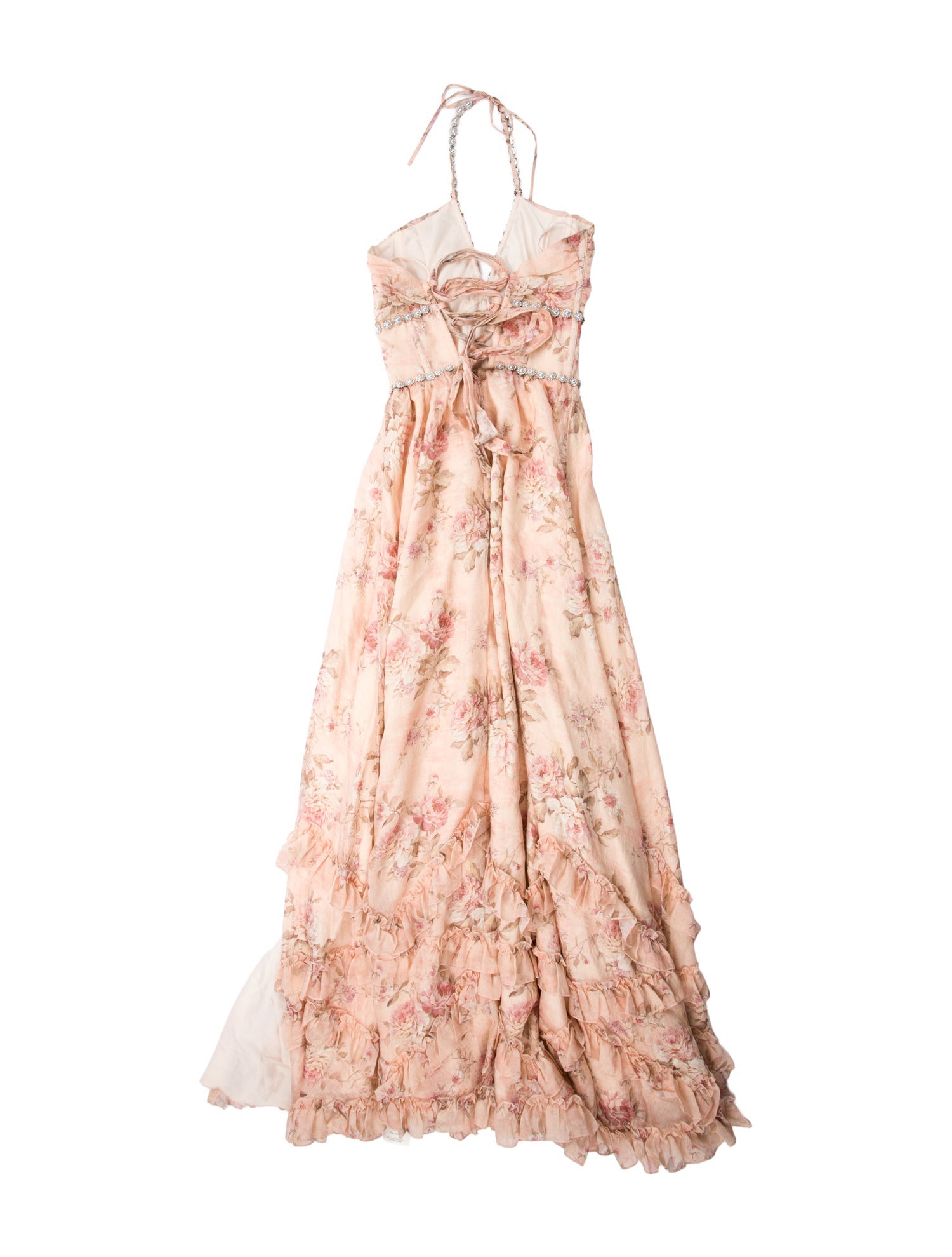 V. chapman Floral Print Long Dress w/ Tags