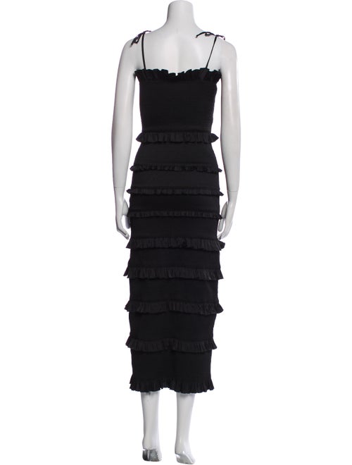 V. chapman Square Neckline Long Dress