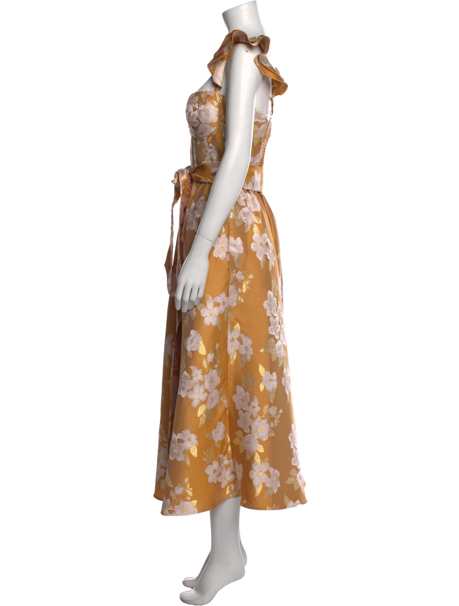 V. chapman Floral Print Long Dress