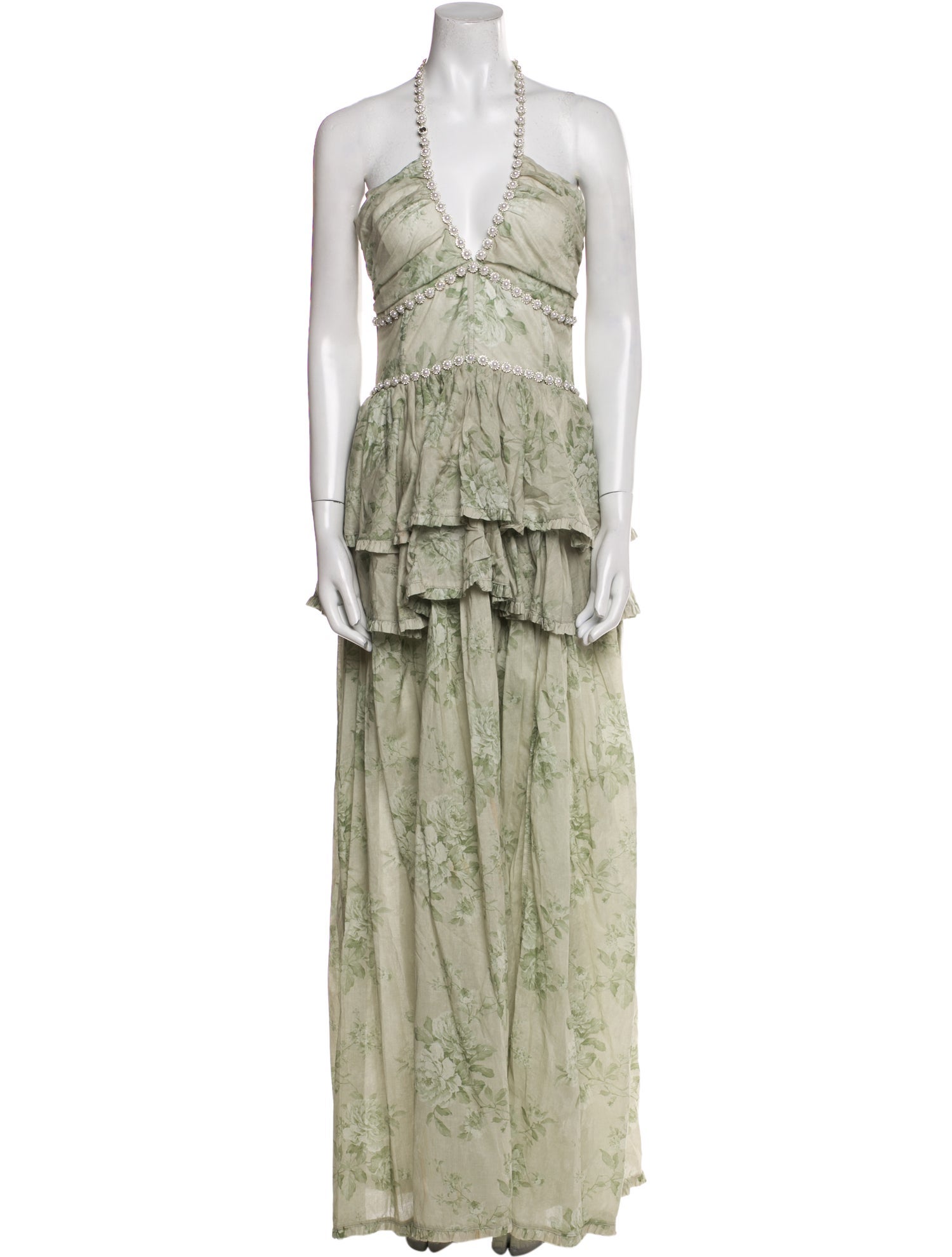 V. chapman Silk Midi Length Dress