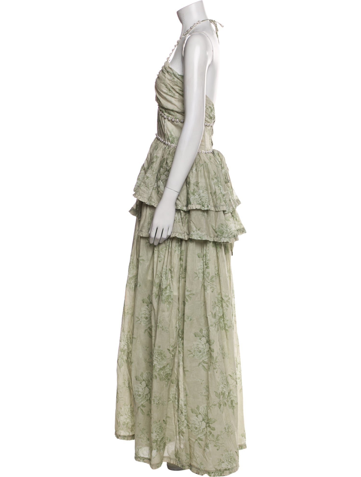 V. chapman Silk Midi Length Dress