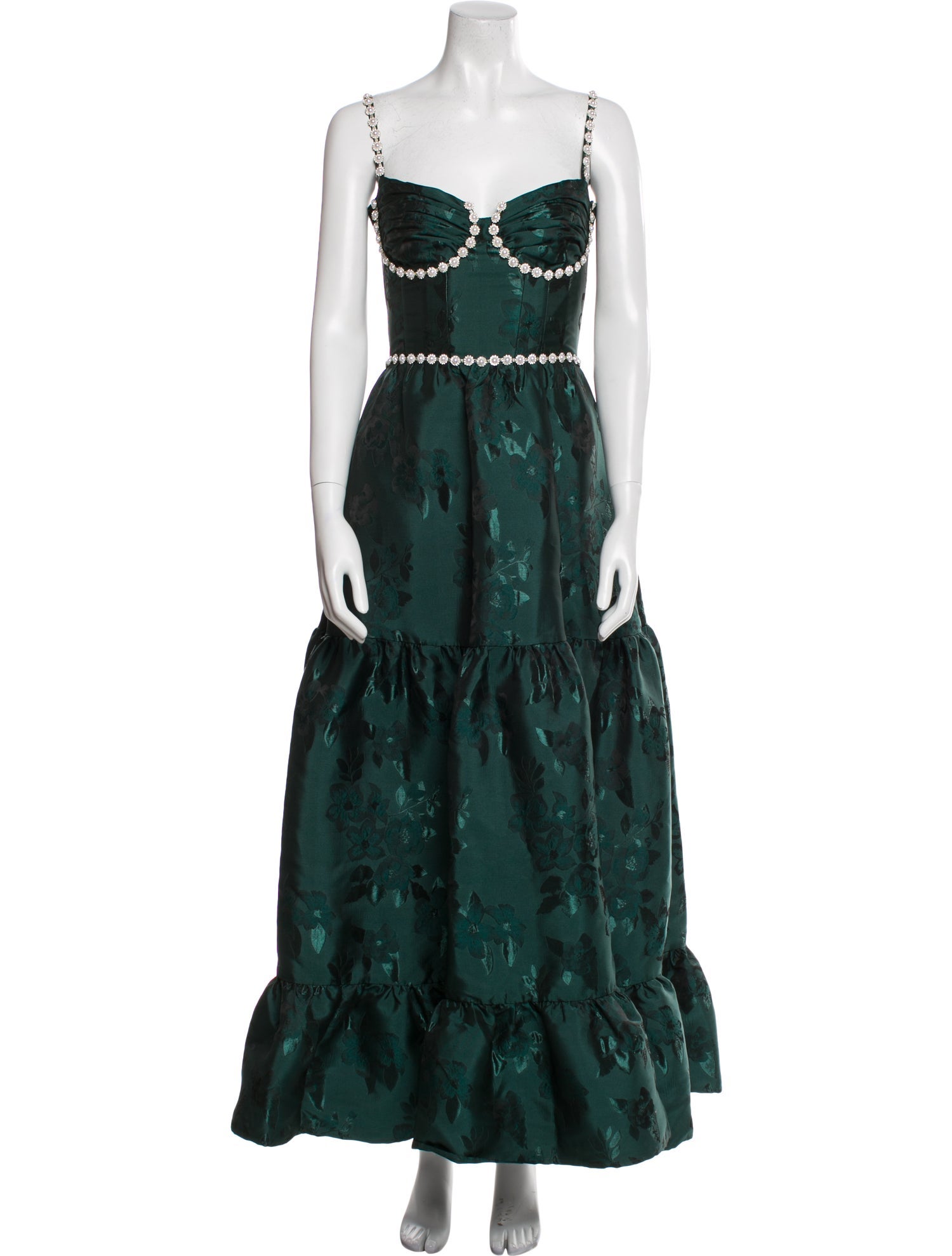 V. chapman Printed Long Dress