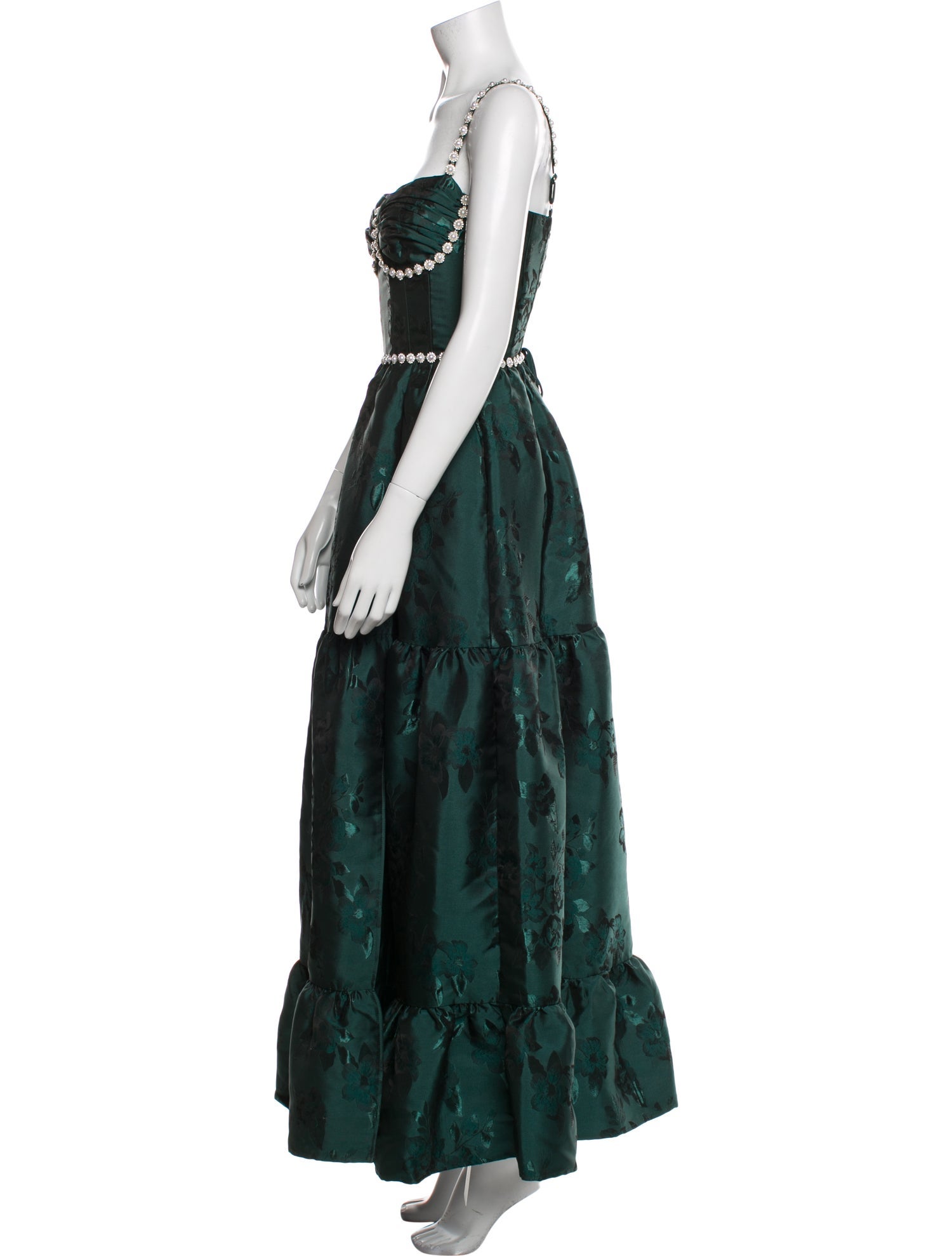 V. chapman Printed Long Dress