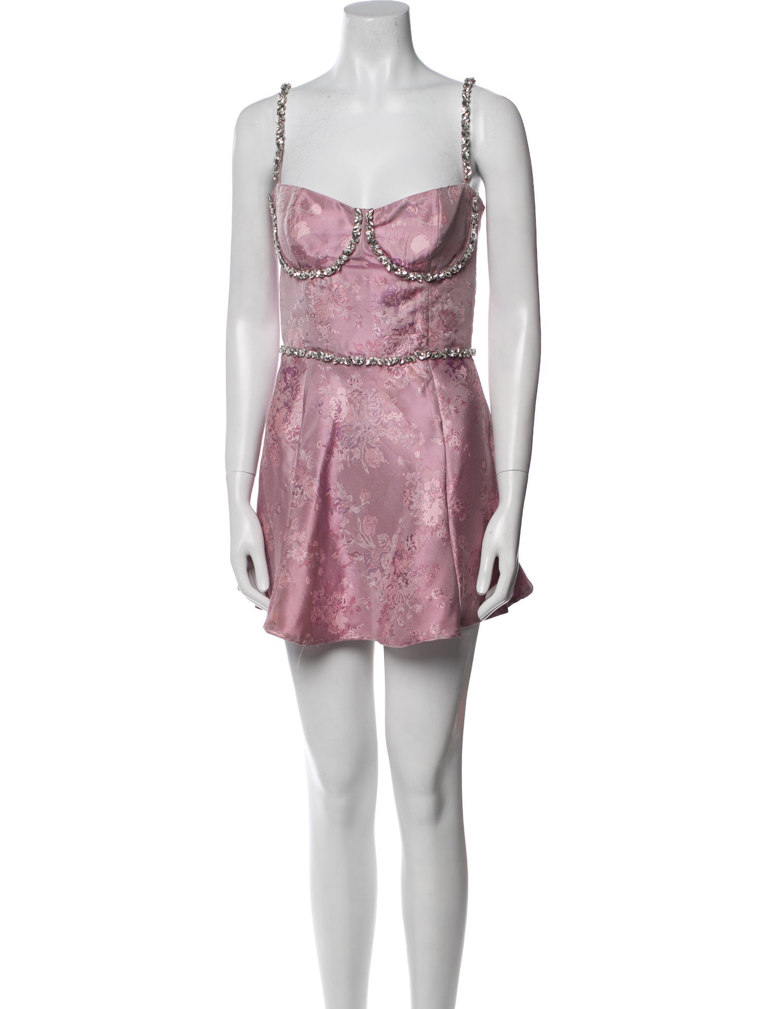 V. chapman Square Neckline Mini Dress