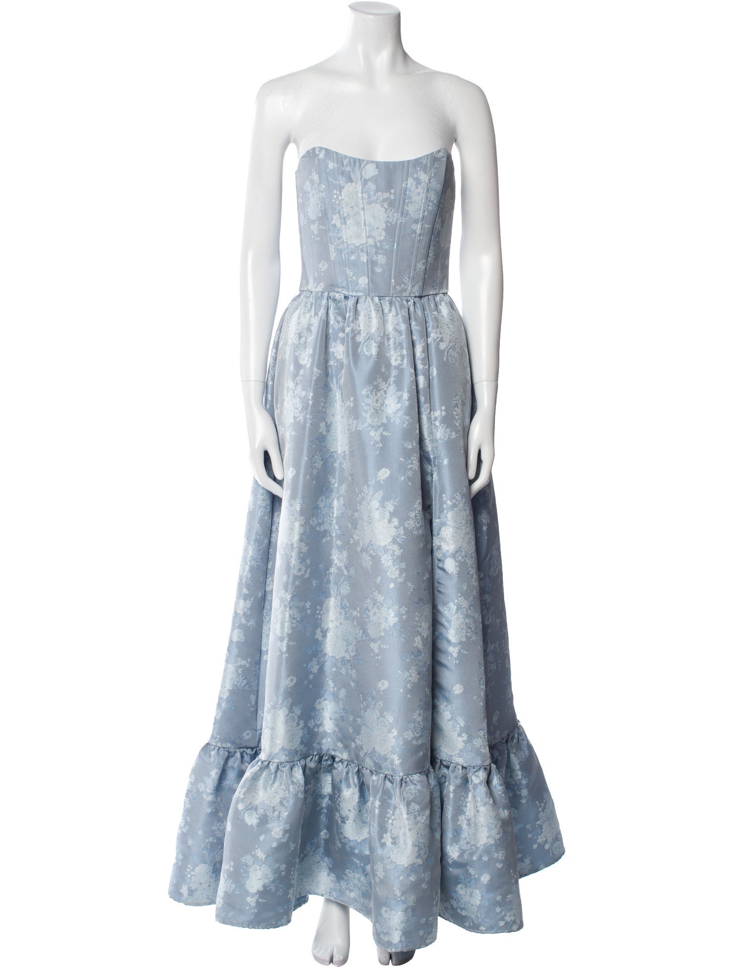 V. chapman Printed Long Dress