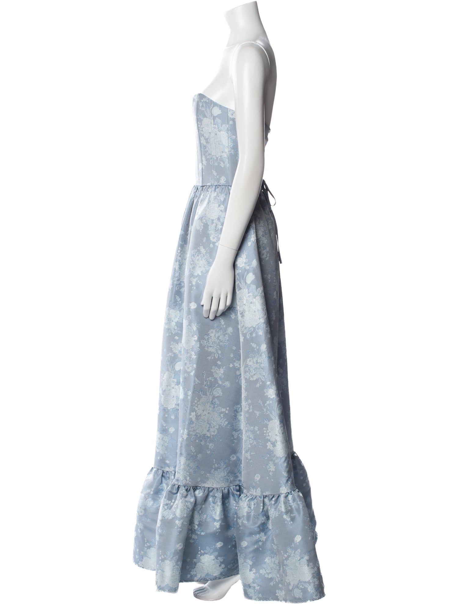 V. chapman Printed Long Dress