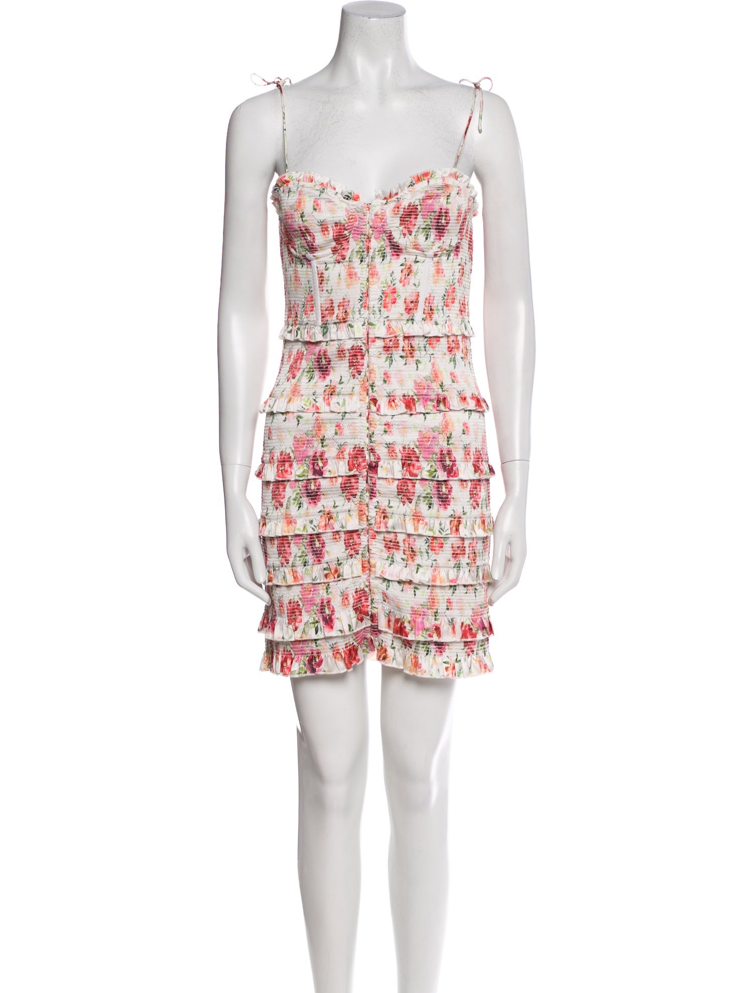mini embellished dresses Crystal Embellished Strapless Mini Dress in White