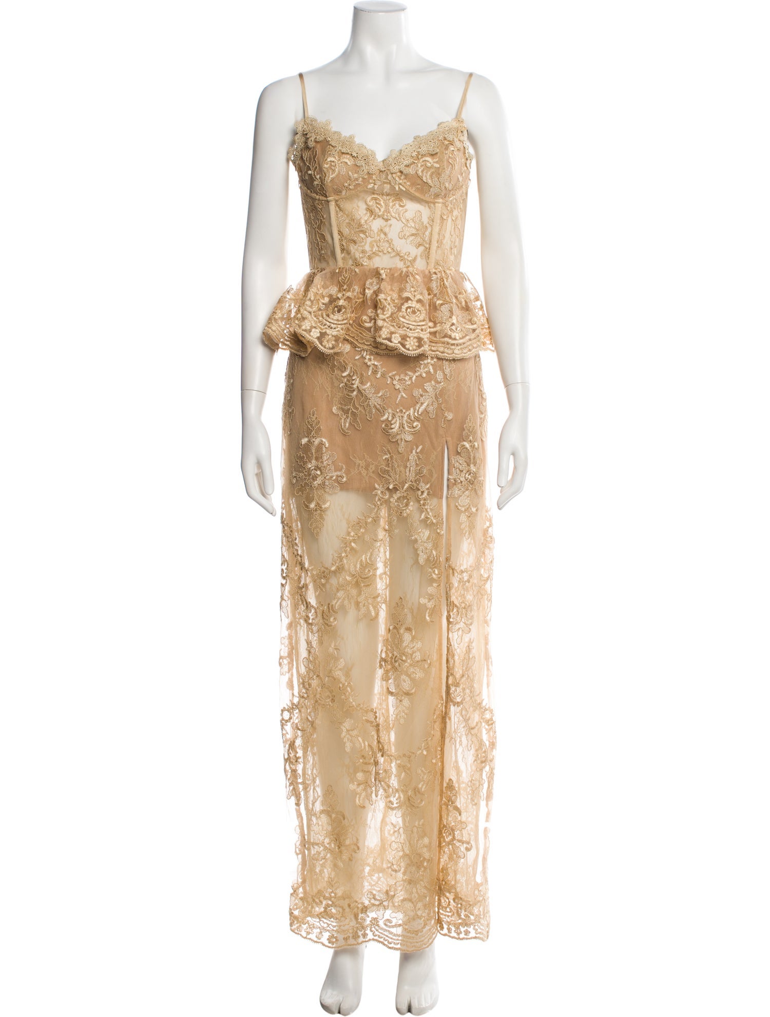 v chapman gold dress The Kimmy Dress in Gold Baroque Floral 12 / Gold Baroque Floral