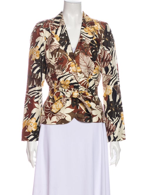 Victor Costa Floral Print Blazer
