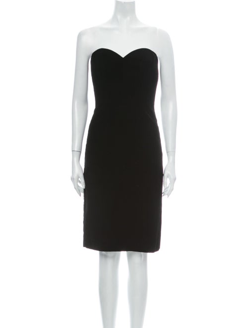 Victor Costa Strapless Mini Dress Black