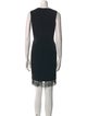 Victor Costa V-Neck Knee-Length Dress