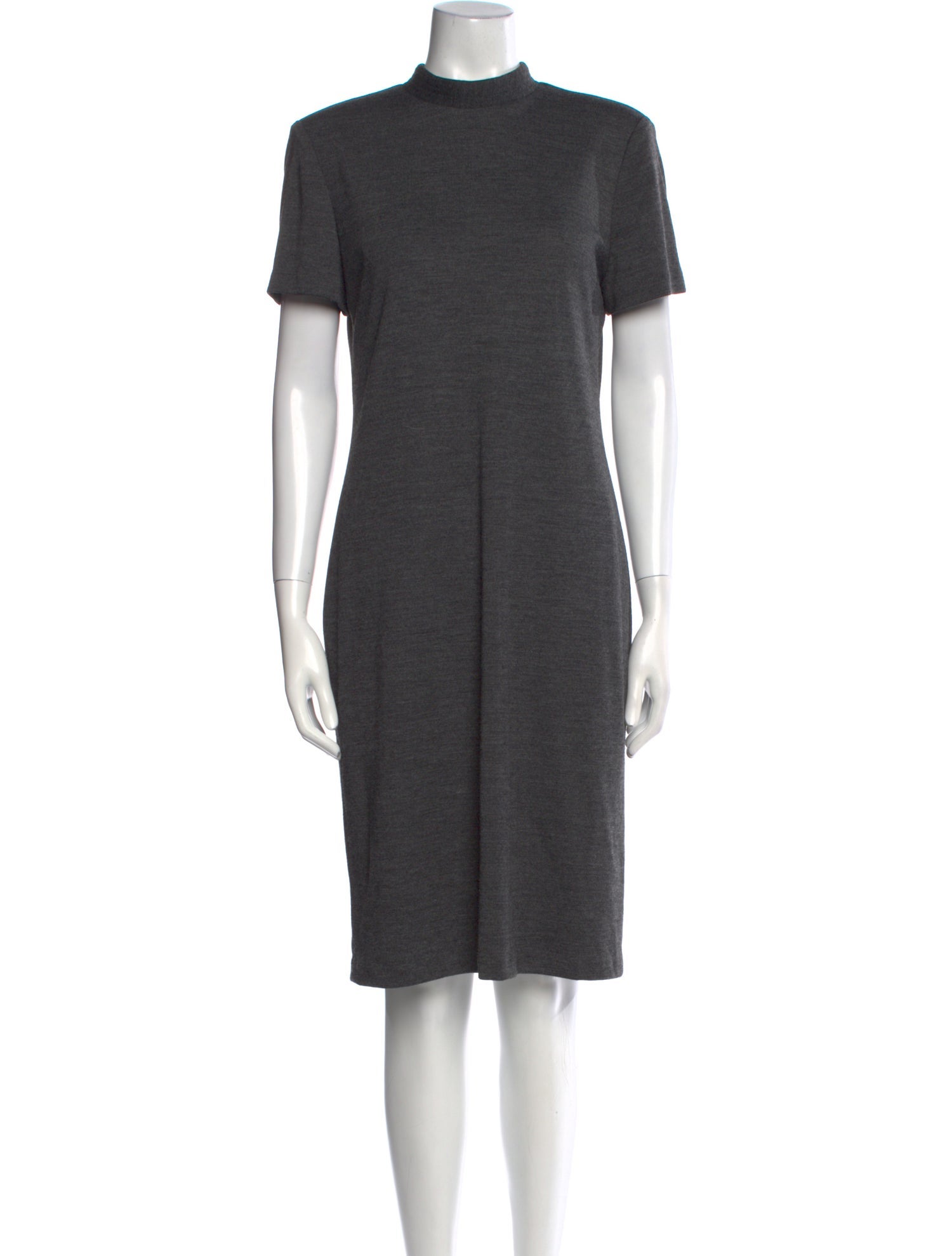 Victor Costa Wool Knee-Length Dress