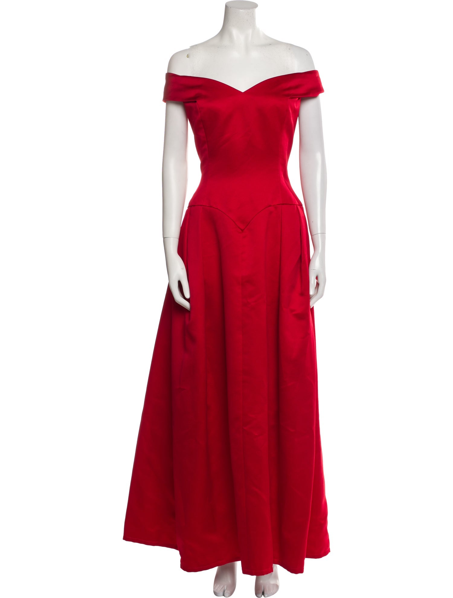 Victor Costa Off-The-Shoulder Long Dress