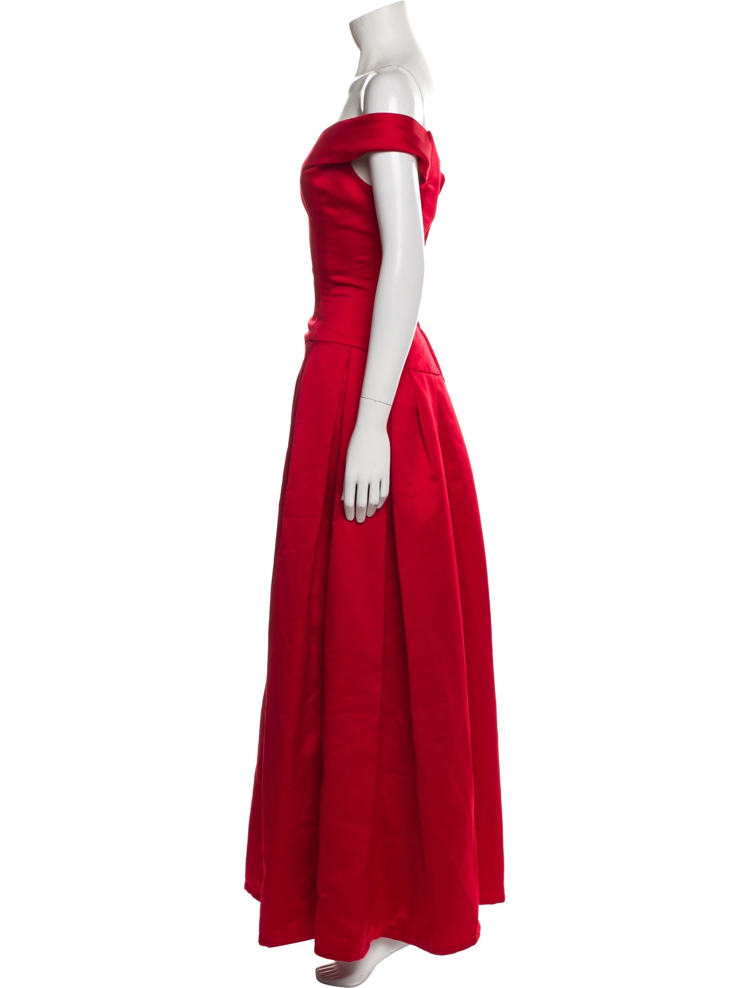 Victor Costa Off-The-Shoulder Long Dress