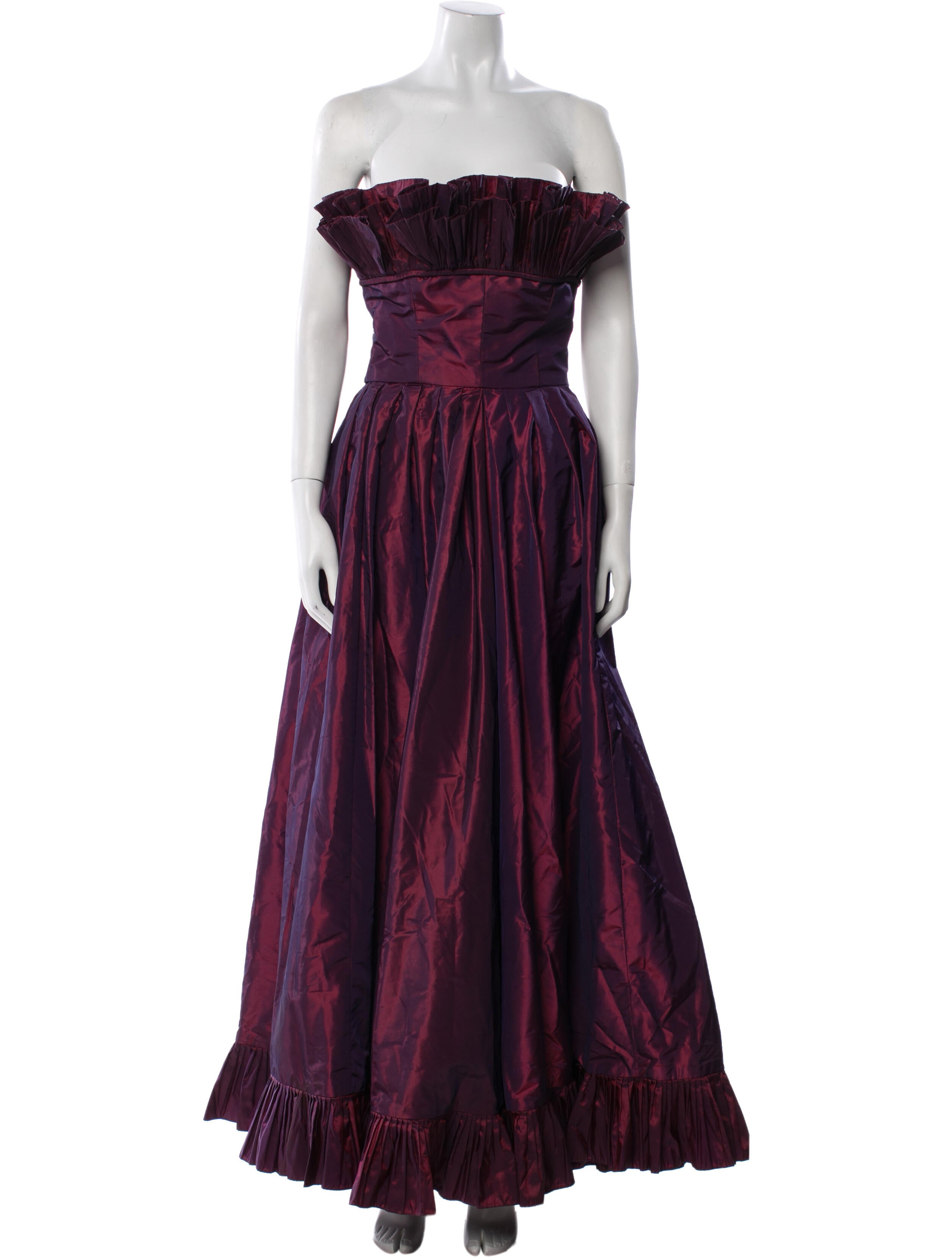 Victor Costa Nylon Long Dress