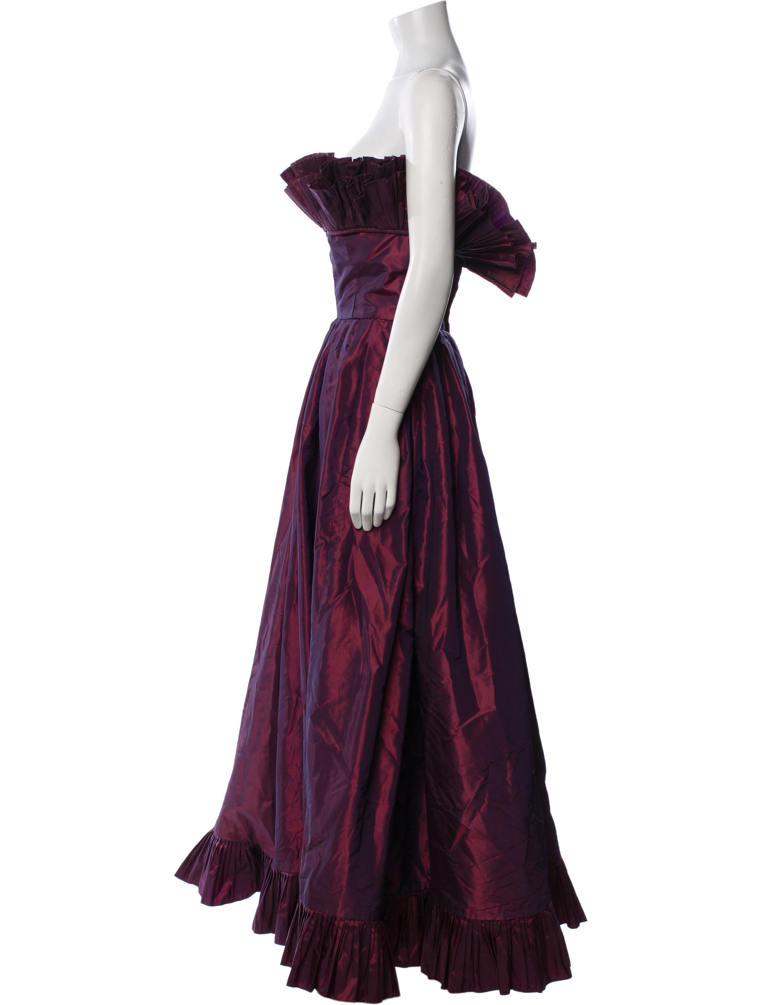 Victor Costa Nylon Long Dress