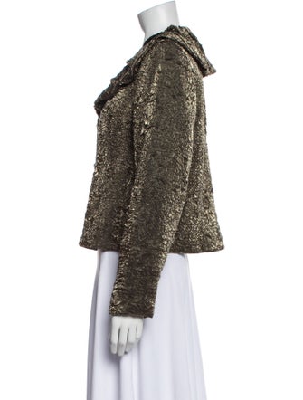 Victor Costa Tweed Pattern Evening Jacket