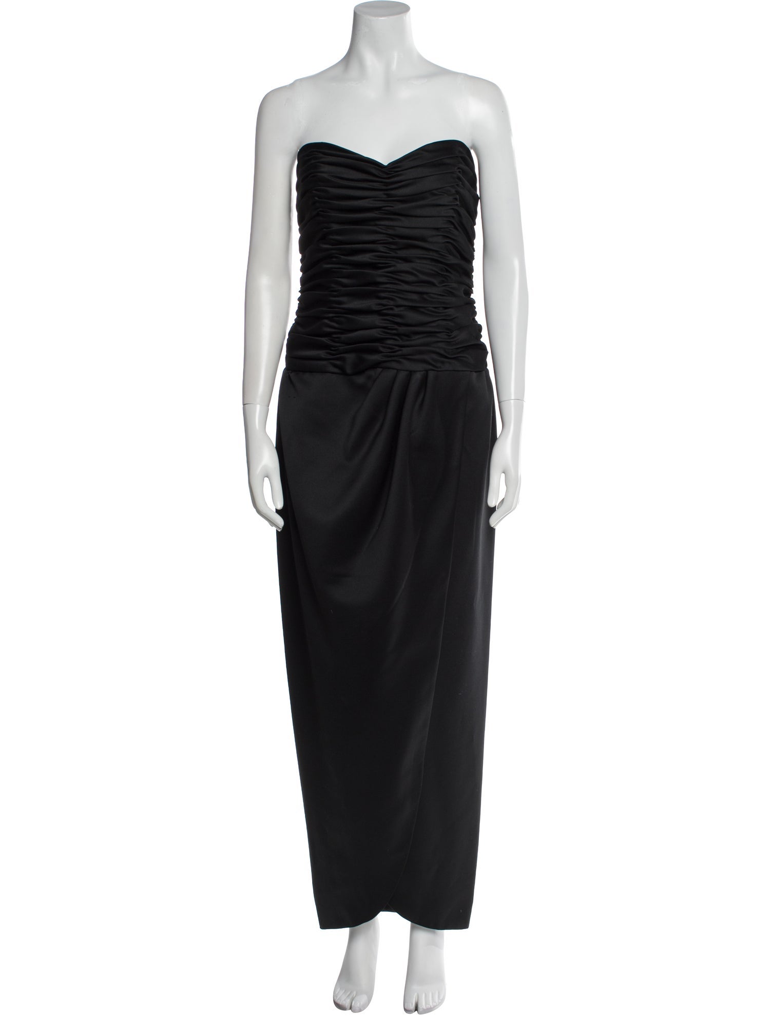 Victor Costa Strapless Long Dress