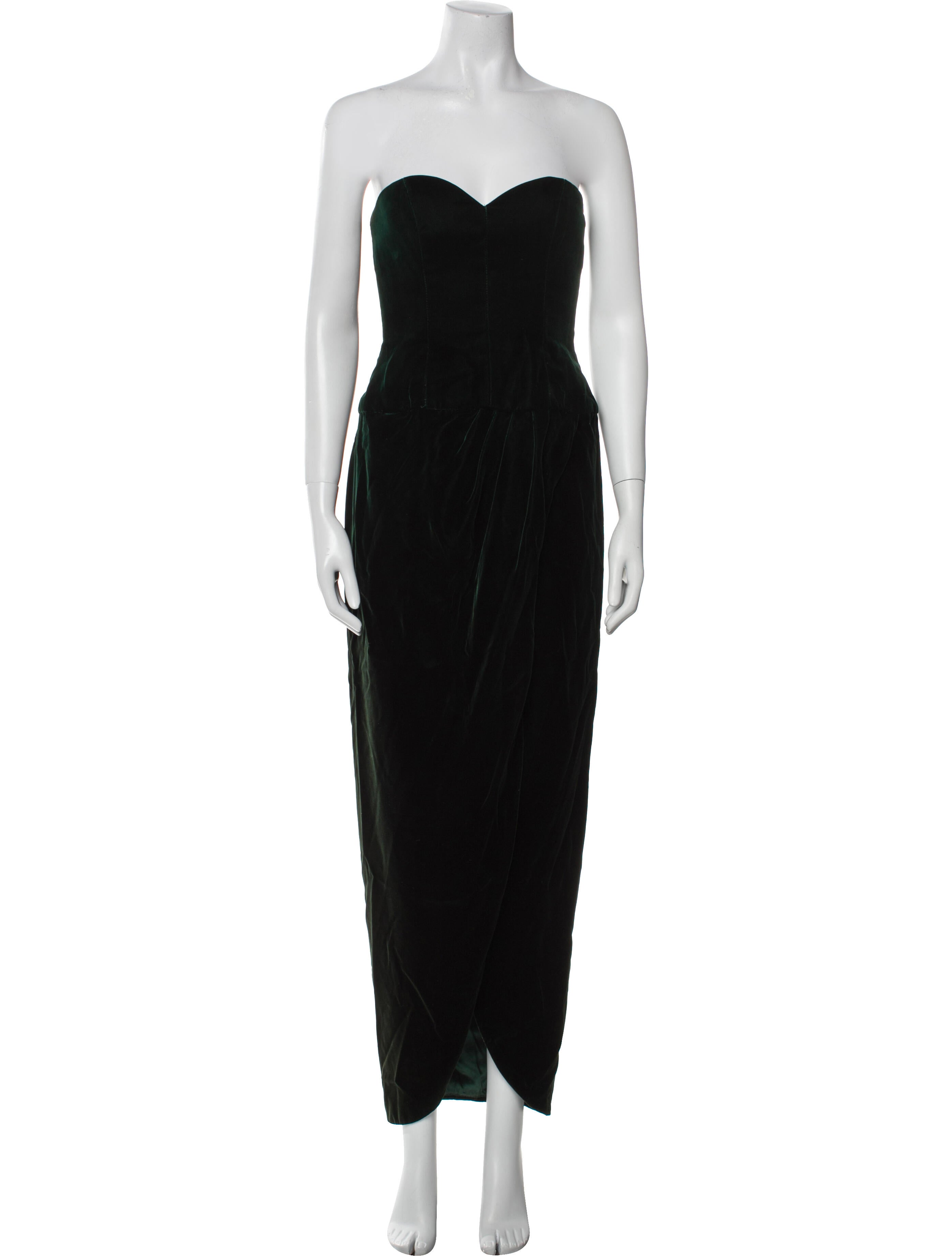 Victor Costa Strapless Long Dress