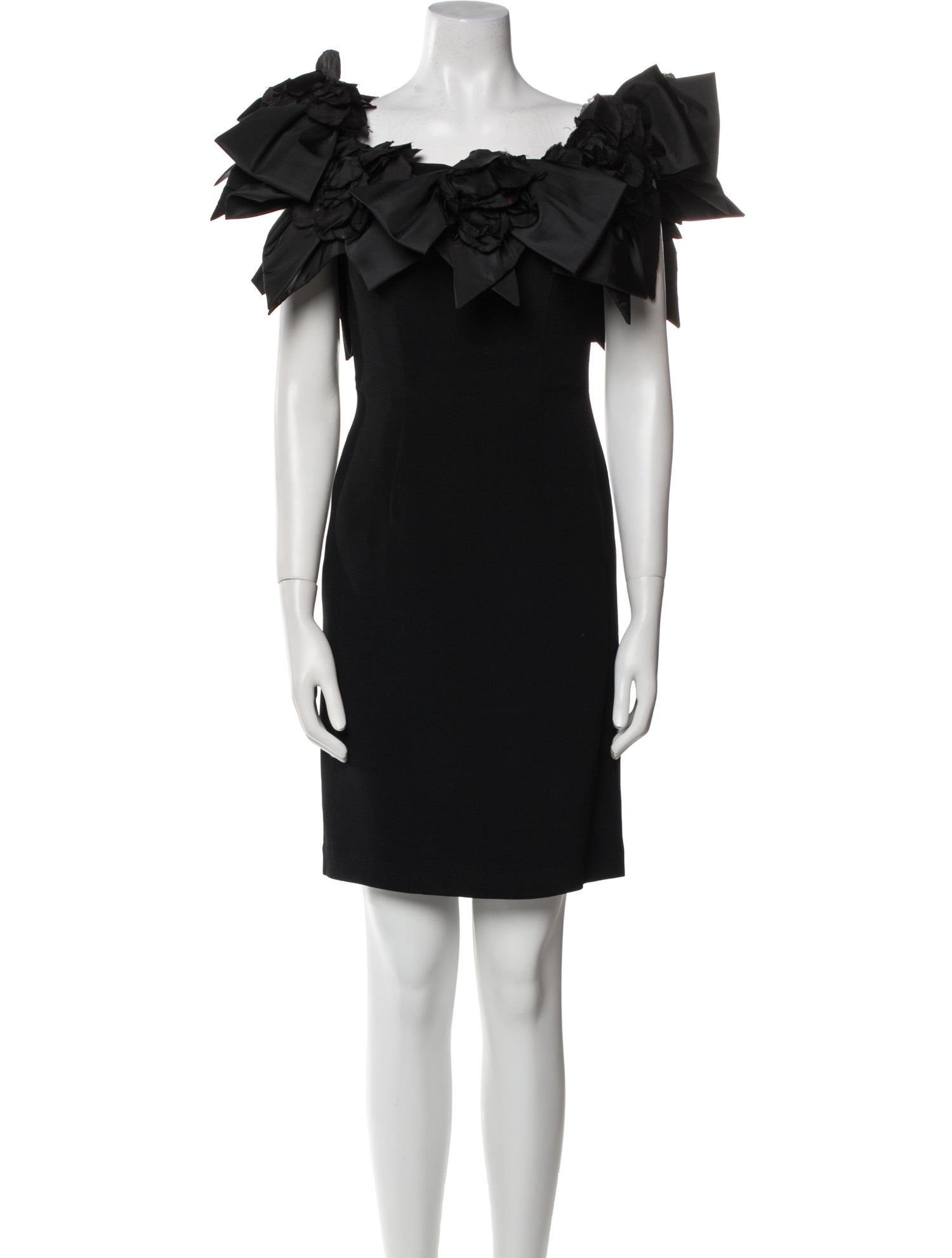 Victor Costa Off-The-Shoulder Mini Dress