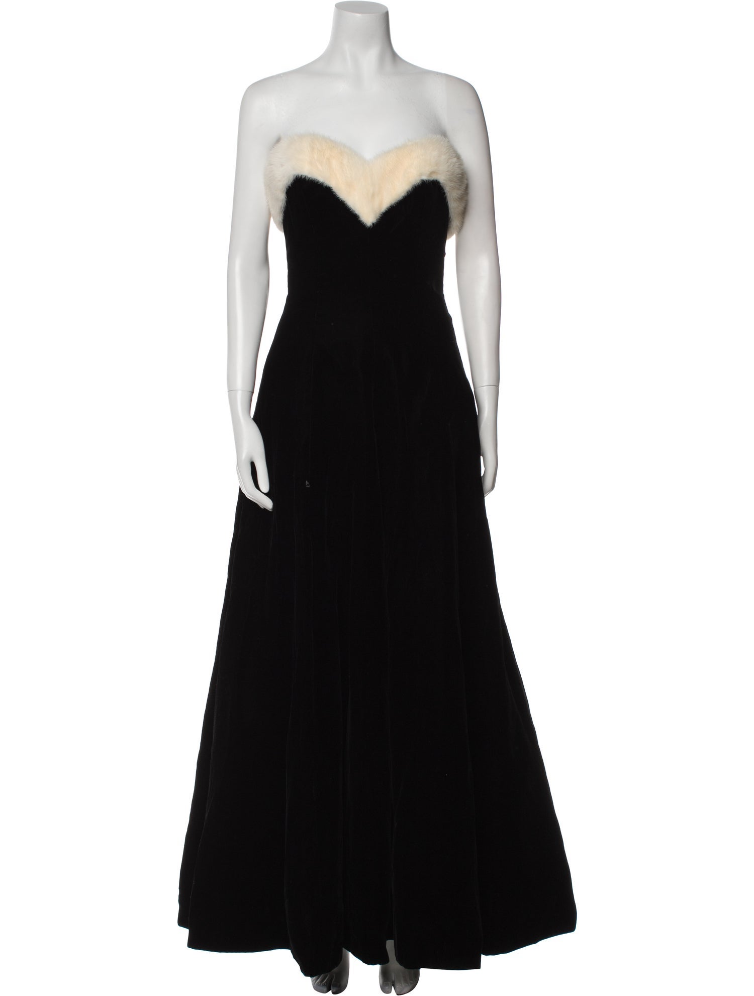 Victor Costa Strapless Long Dress